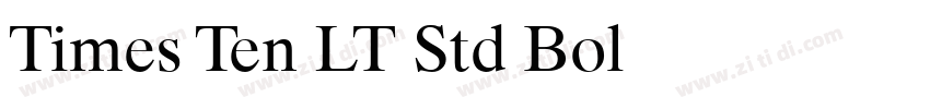 Times Ten LT Std Bol字体转换